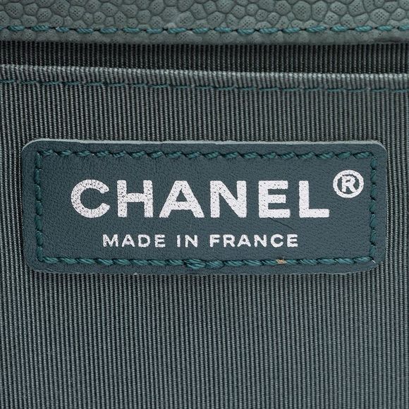 Chanel Matte Caviar Leather Old Medium Boy Bag - FINAL SALE - Picture 8 of 15